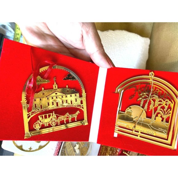 24K Gold Finish Nations Treasures Ornament Collection Lot of 11 Pc - Picture 7 of 9